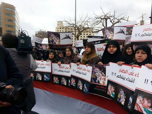 لبنان: اعتصامات أمام مبنى الاسكوا دعماً لنساء اليمن