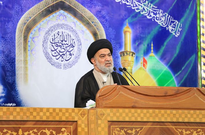 (متابعات)المرجعية الدينية العليا تكرر خطابها الى الشباب في صلاة الجمعة المباركة من الصحن الحسيني الشريف.