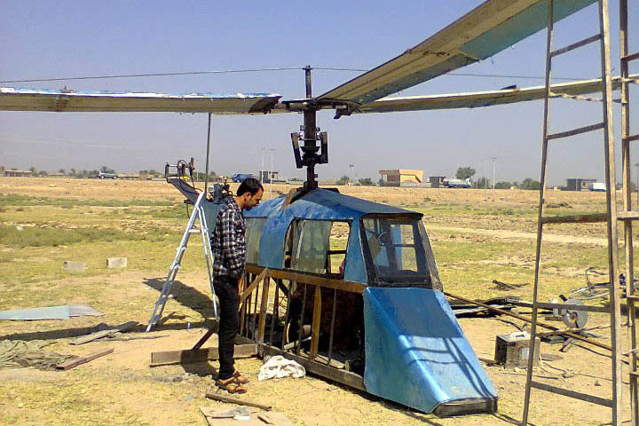شاب عراقي يسعى لصناعة طائرة
