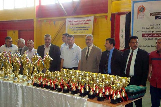اختتام نهائيات بطولة الجامعات العراقية للألعاب الفردية في كربلاء