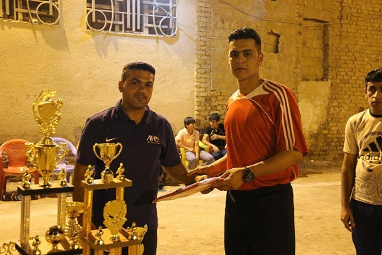 اختتام بطولة شهداء الحشد الشعبي لخماسي كرة القدم في كربلاء